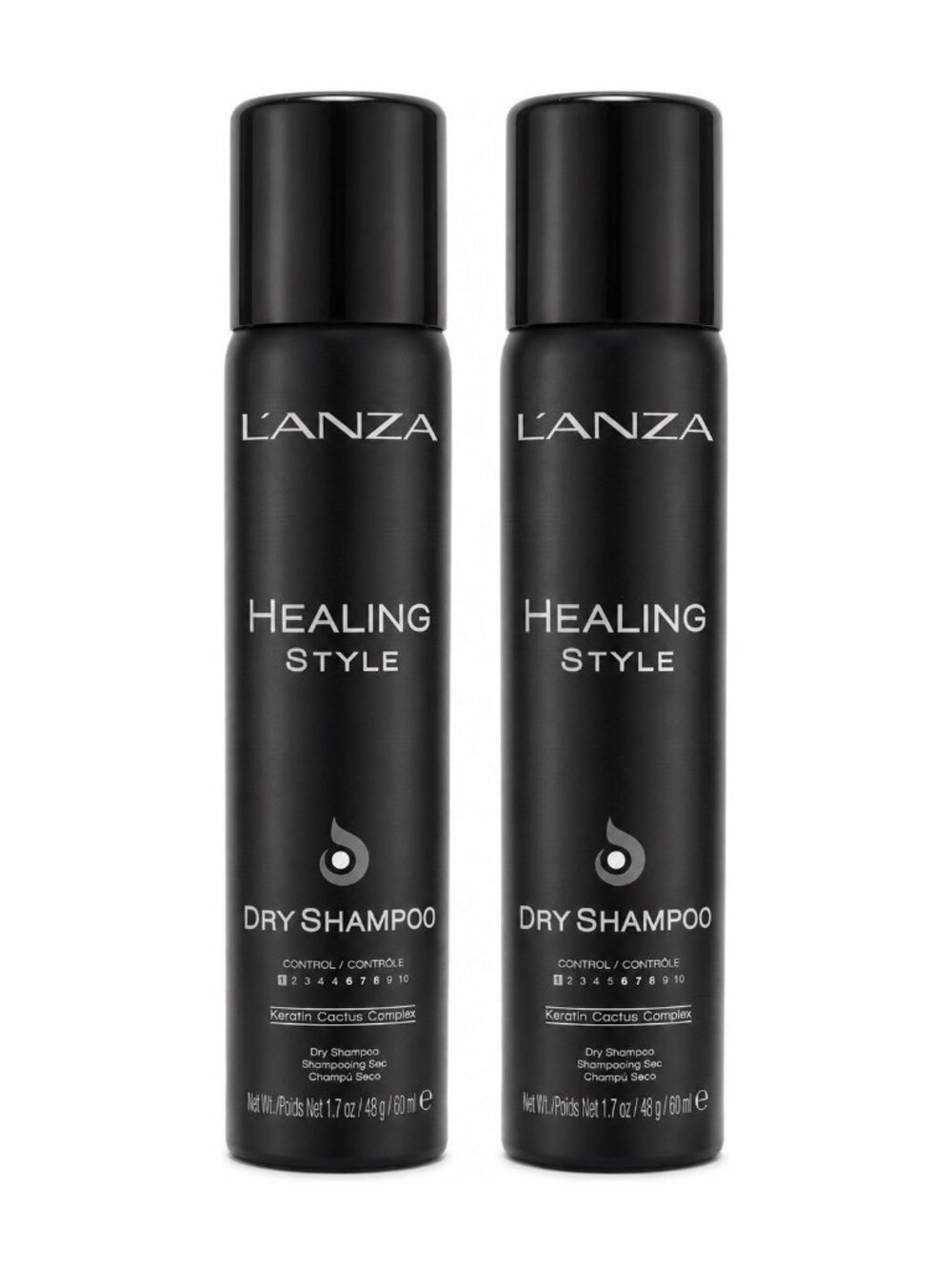 2x L’ANZA Healing Style Dry Shampoo 1.7 oz 48g 60ml Travel Size